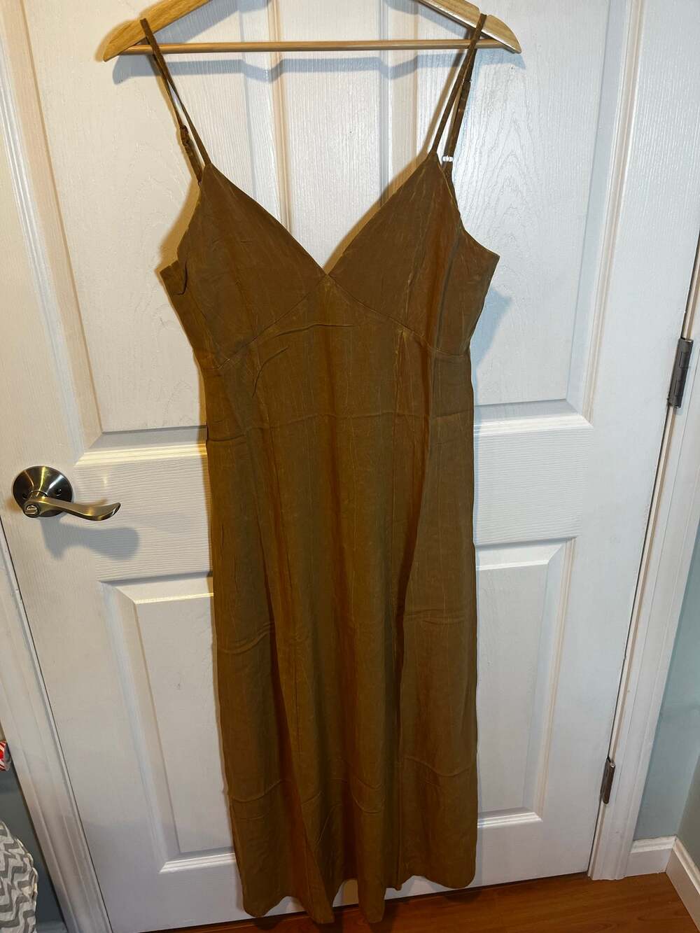 Zenana camisole maxi dress in deep camel color. NWT